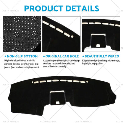 RHD Non-slip Dash Mat Suitable For Hyundai Santafe 2006-2012 Dashboard Cover.