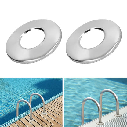 Ladder Accessories 2Pcs Stainless Steel Bumpers Escutcheon Handrail Pool Covers.
