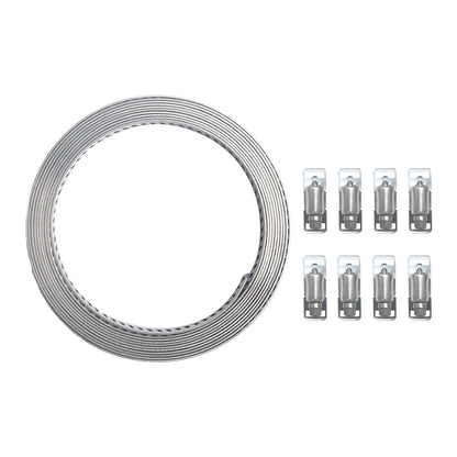 304 Stainless Steel Worm Clamp Hose Clamps with Fasteners Suitable For DIY Adjustable Use