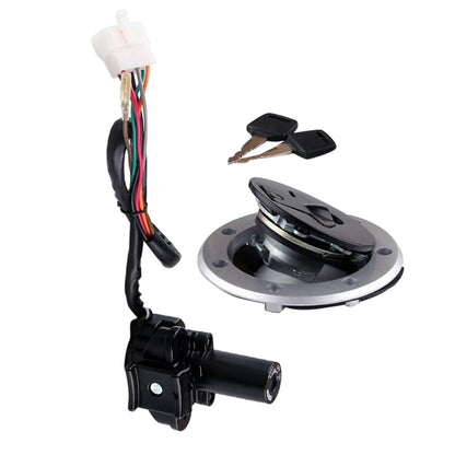 Ignition Switch Lock & Fuel Gas Cap Key Set Suitable For Kawasaki ZZR 400 / ZZR 600 / ZXR 400 / ZXR 750
