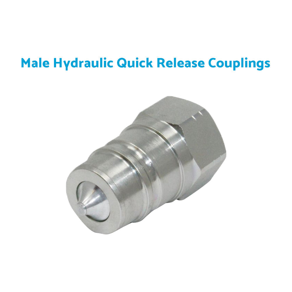 Pair Hydraulic Quick Release Coupling 1 or 2 Inch BSP Suitable For Tractor Loader Male & Female Set