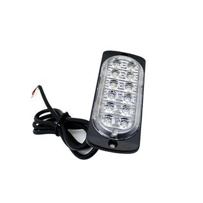 10x Amber & White LED Car Emergency Beacon Warning Strobe Lights Flashing Hazard