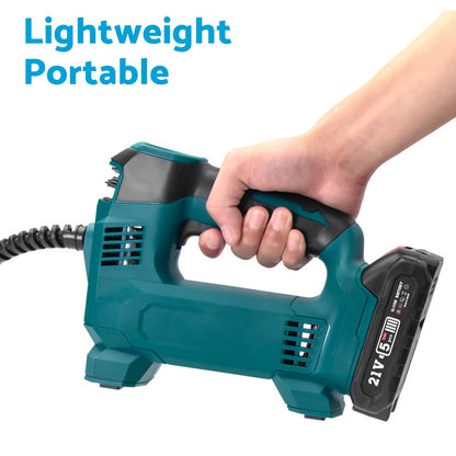 Cordless Portable Tyre Inflator Pump Suitable for Makita 18V Battery