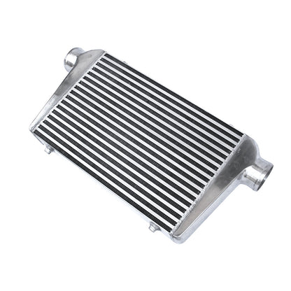 3 Inch Universal Aluminum Intercooler Turbo Bar Plate Front Mount FMIC 450x300x76mm