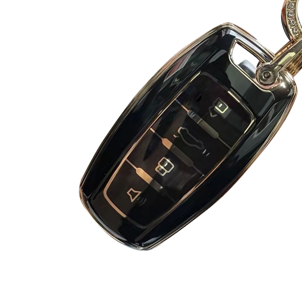 Black TPU Remote Key Fob Case Cover Suitable For Great Wall Haval Hover H1 H4 H6 H7 H9.