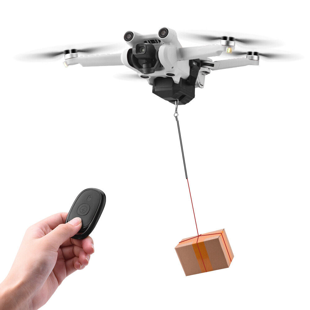 Drone Dropping Delivery Thrower Air Dropper Device Suitable for DJI Mini 3 Pro.