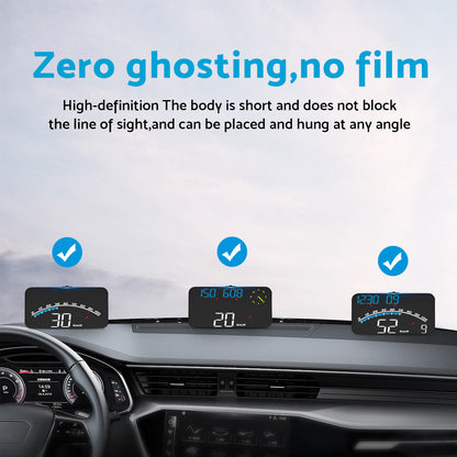 Digital Speedometer GPS HUD Head Up Display Universal Car MPH Overspeed Alarm