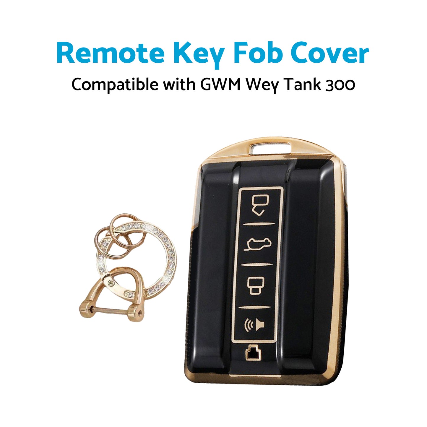 Soft TPU Car Remote Key Fob Cover Case Suitable For Great Wall GWM Wey Tank 300