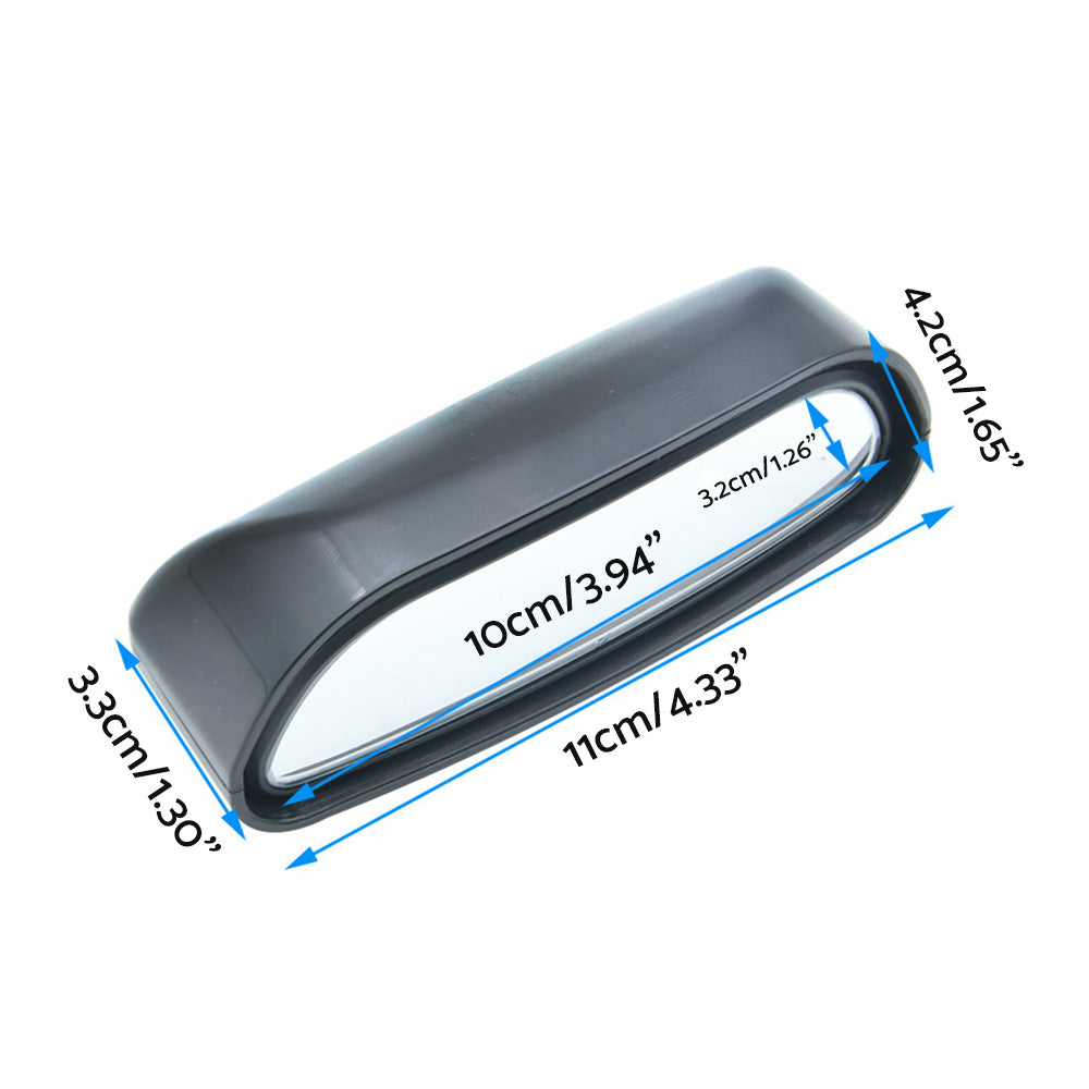 Pair Car Side Blind Spot Mirror Adjust Wide Angle Rear View HD Auxiliary Parking.