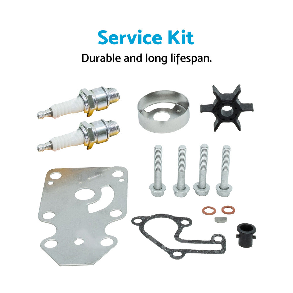 Service Kit Suitable For Yamaha 9.9, 15hp 2 Stroke 2 Cylinder Outboard.