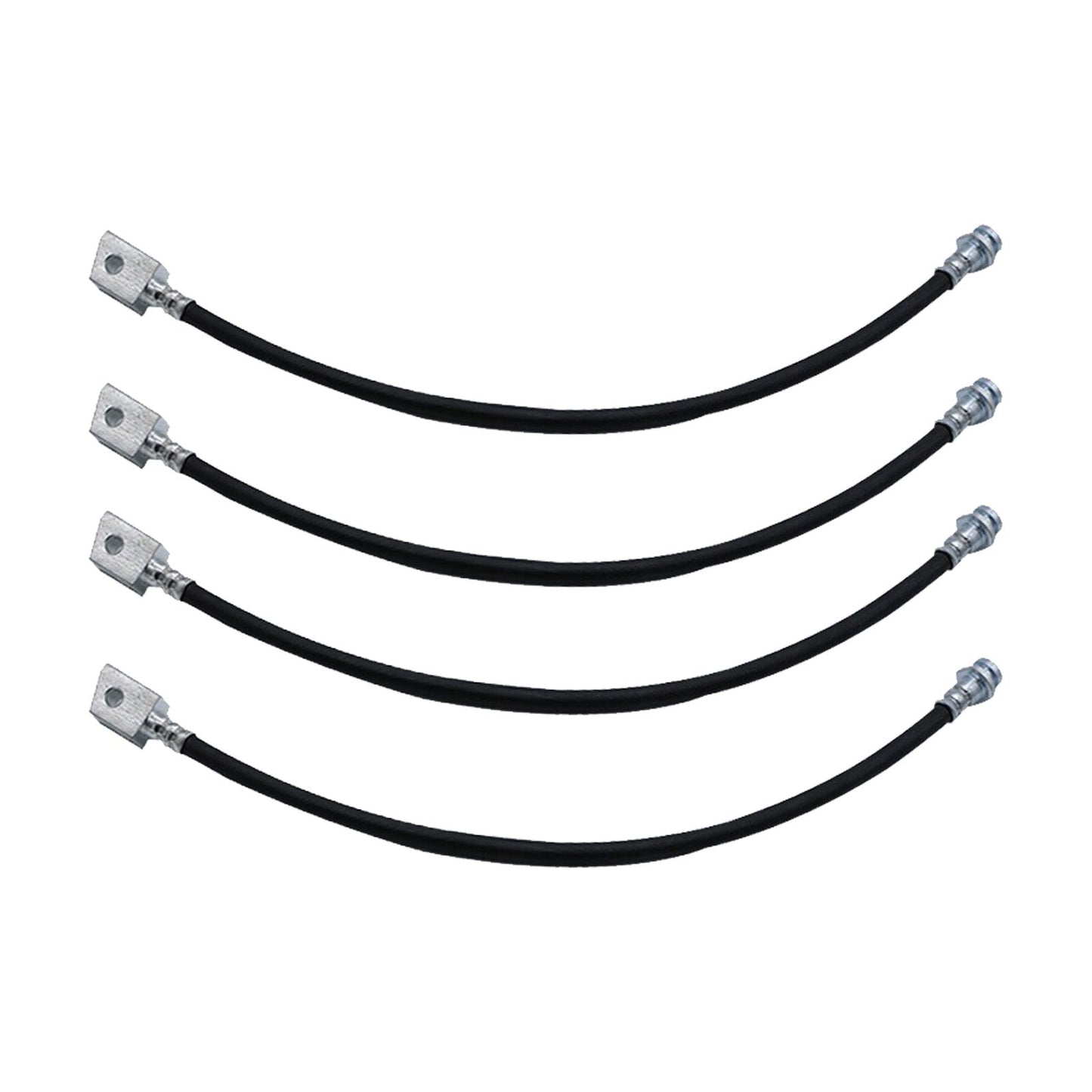 4x Extended Brake Line Hose Suitable For Patrol GQ GU Y60 Y61 2in-5in Spring Lift.