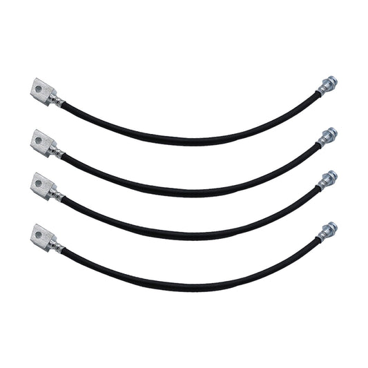 4x Extended Brake Line Hose Suitable For Patrol GQ GU Y60 Y61 2in-5in Spring Lift.