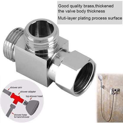 T Connector Toilet Bidet G1/2  3 Way Brass Chrome Diverter T Adapter AU.