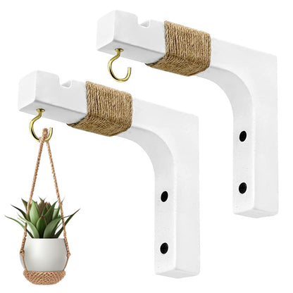 Plant Hanger Hanging Plant Hook Wooden Hanging Basket Wall Plant Hook Flower Pot.