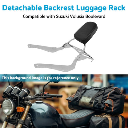 Backrest Sissy Bar W  Luggage Rack Suitable For Suzuki Boulevard C50 2005-2011.