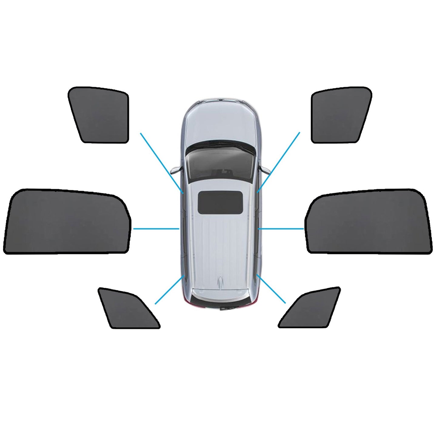 Magnetic Mesh Sun Blind Car Window Shades Suitable for Audi Q7