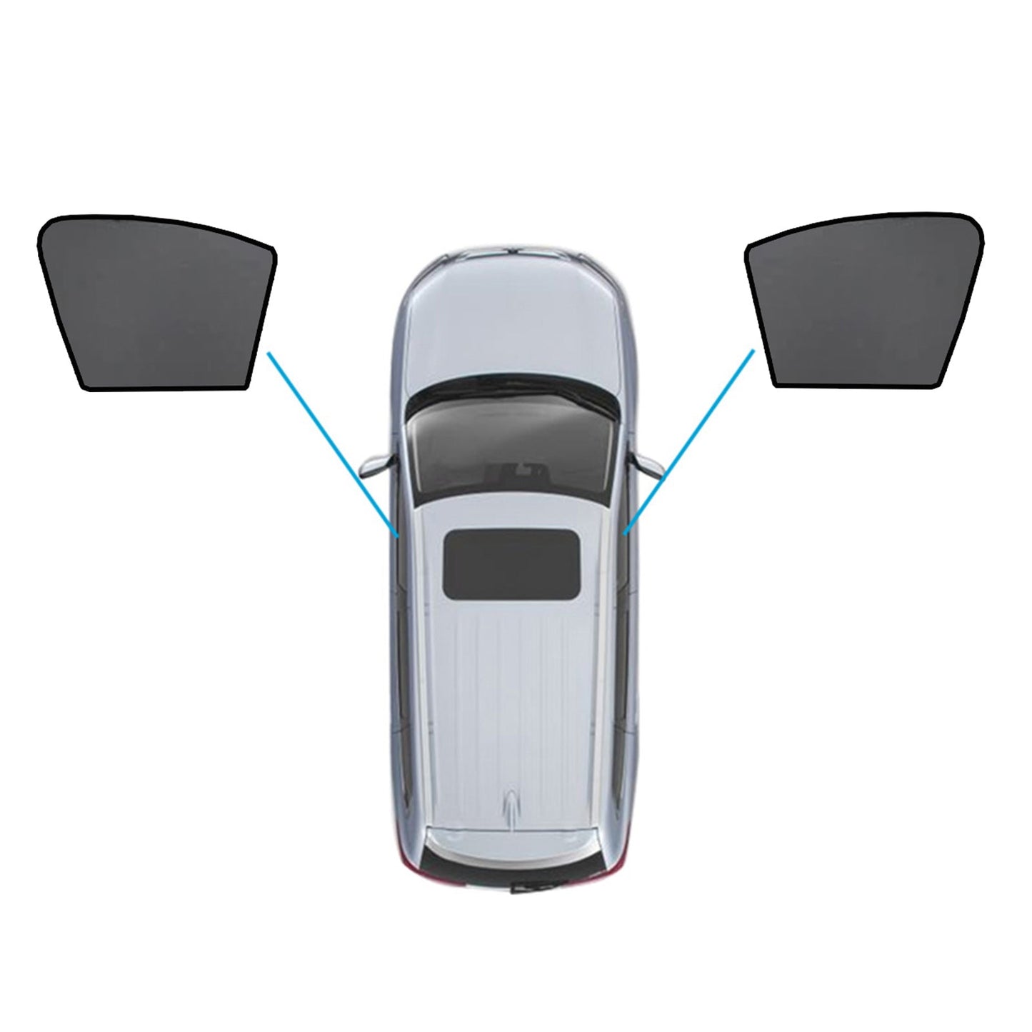 Car Window Sun Shades Magnetic Mesh Suitable for Mercedes-Benz GLC 2015-2022