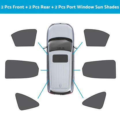 Magnetic Window Mesh Sun Blind Shade Suitable For MG ZS / ZST / ZS EV 2018-2023.