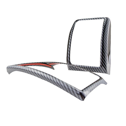 4x Carbon Fiber Color Air Outlet Frame Cover Trim Suitable For Ford Ranger 2015-2022