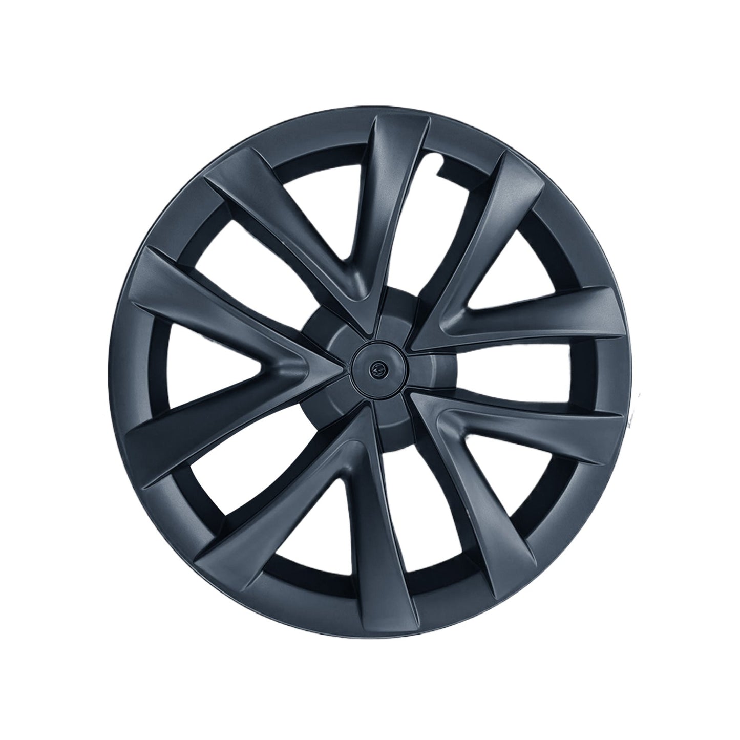 4x Matt Black Wheel Hub Caps Suitable for Tesla Model 3