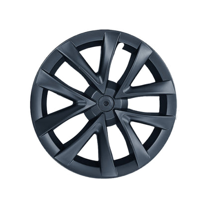 4x Matt Black Wheel Hub Caps Suitable for Tesla Model 3