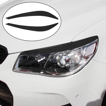 Carbon Fiber Style Headlight Eyebrow Trims Covers for Holden Commodore VF SS SSV.
