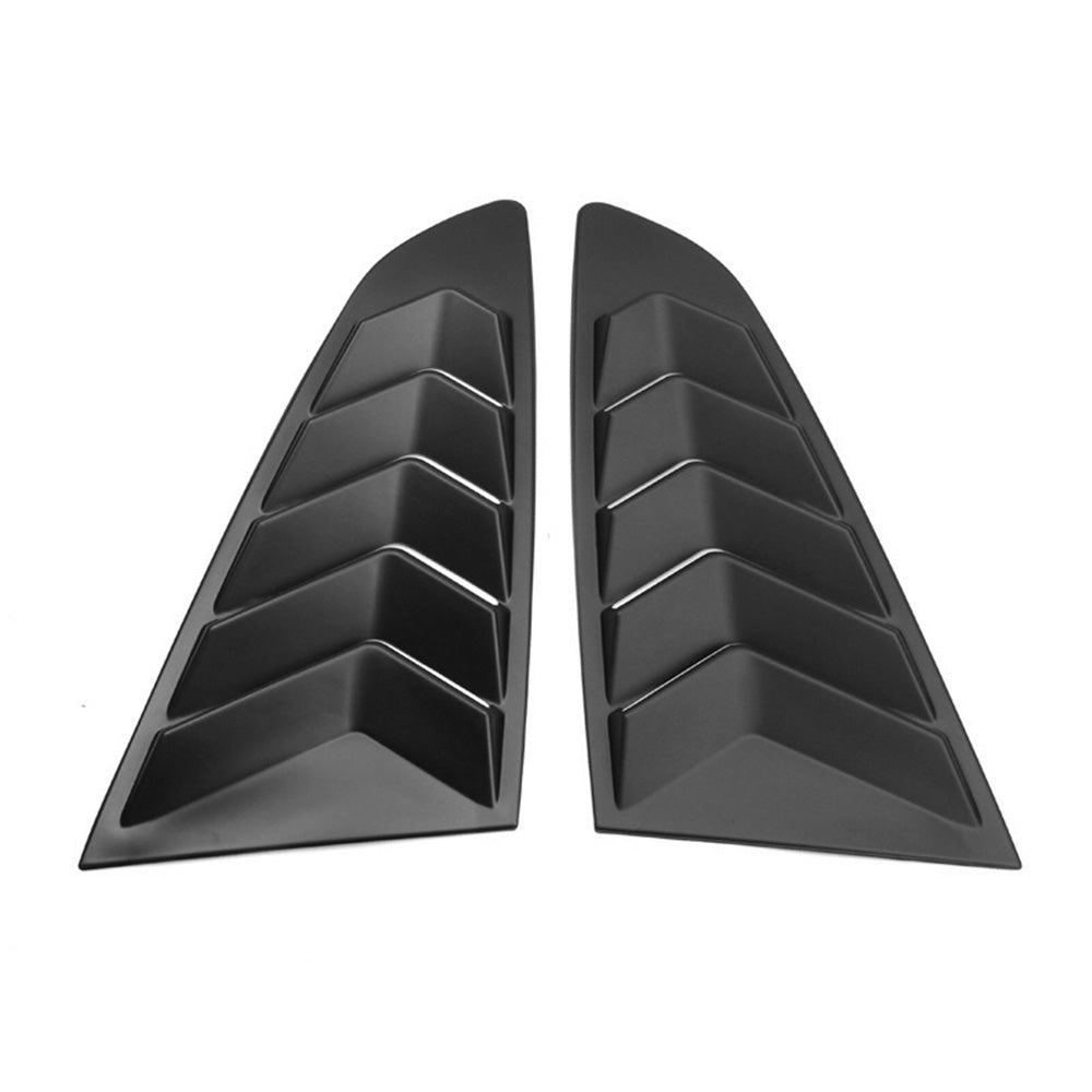 2x Side Window Louvers Sun Shade Cover Suitable For Ford Mustang 2015-2022.