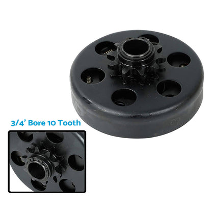 Centrifugal Clutch 3 or 4 Inch Bore 10 Tooth With 420 Chain Suitable For Go-Kart 6.5HP