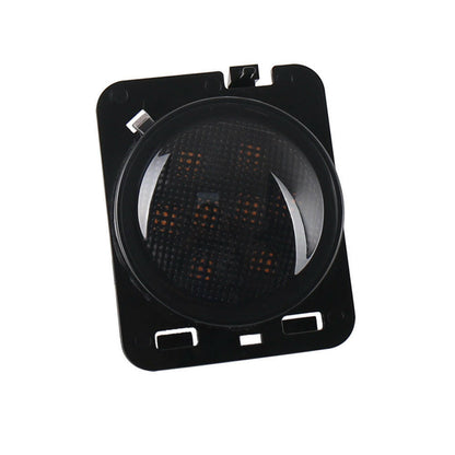 2x Front LED Side Marker Light Smoke Suitable For Jeep Wrangler JK 2007-2018.