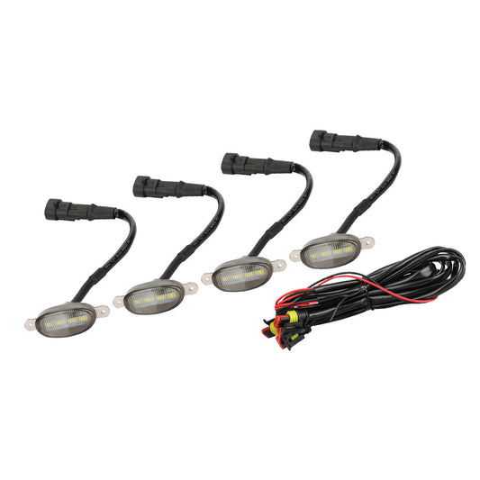 4x LED Front Grille Lights Amber Lighting Kit Raptor Style Suitable For Ford Ranger PX
