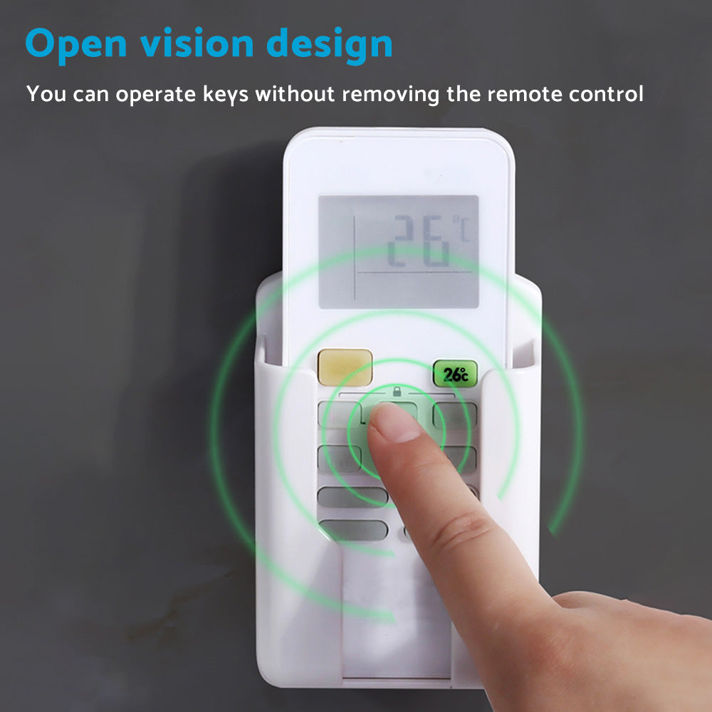 Air Conditioner Remote Control Holder Wall-Mounted Suitable for Universal White