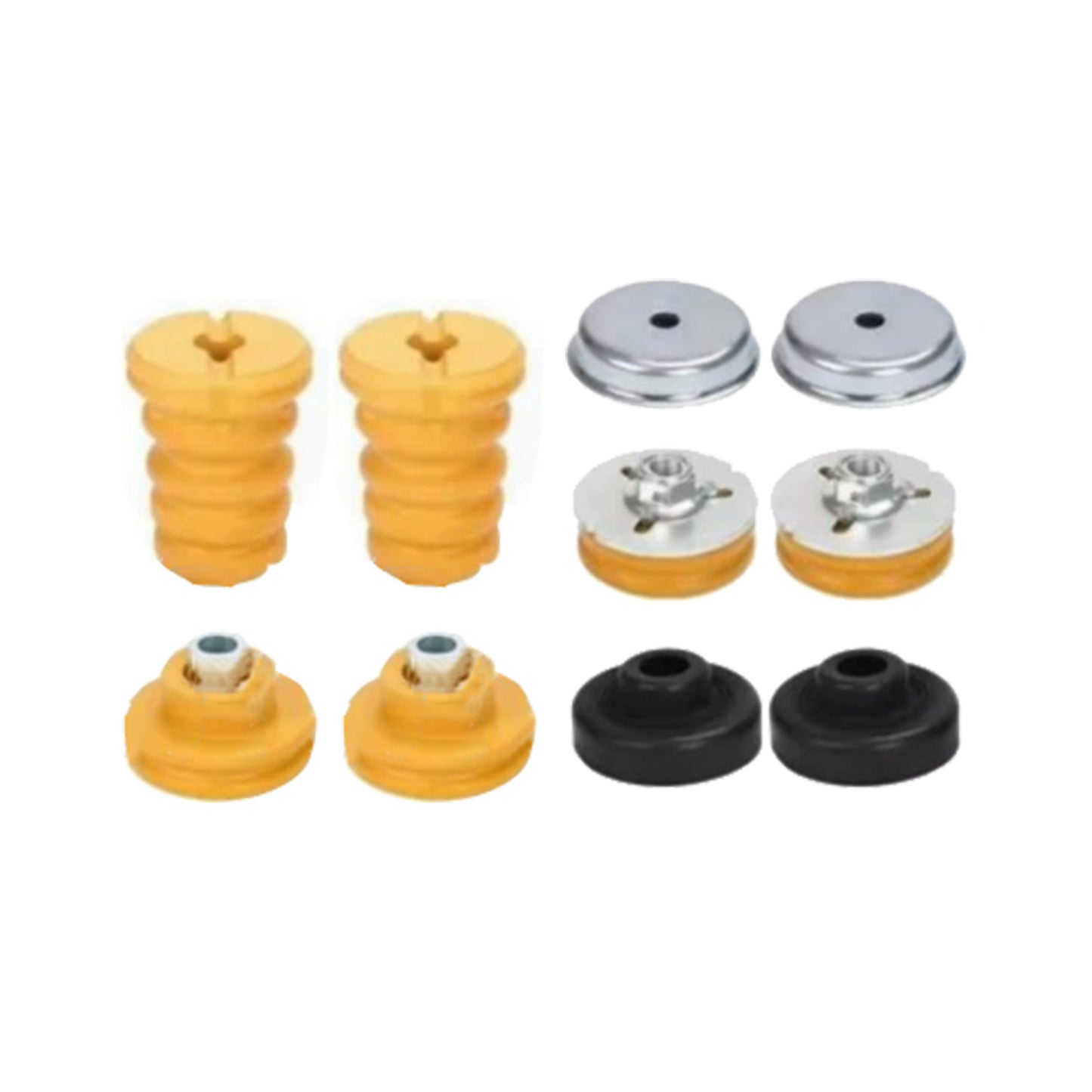 Pair Rear Strut Mount Tops Bump Stop Suitable for BMW 1 Series E87