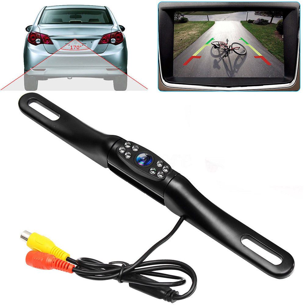 170 Angle Car Rear View Reversing HD Camera Back Up Parking Number Plate Night Vision.