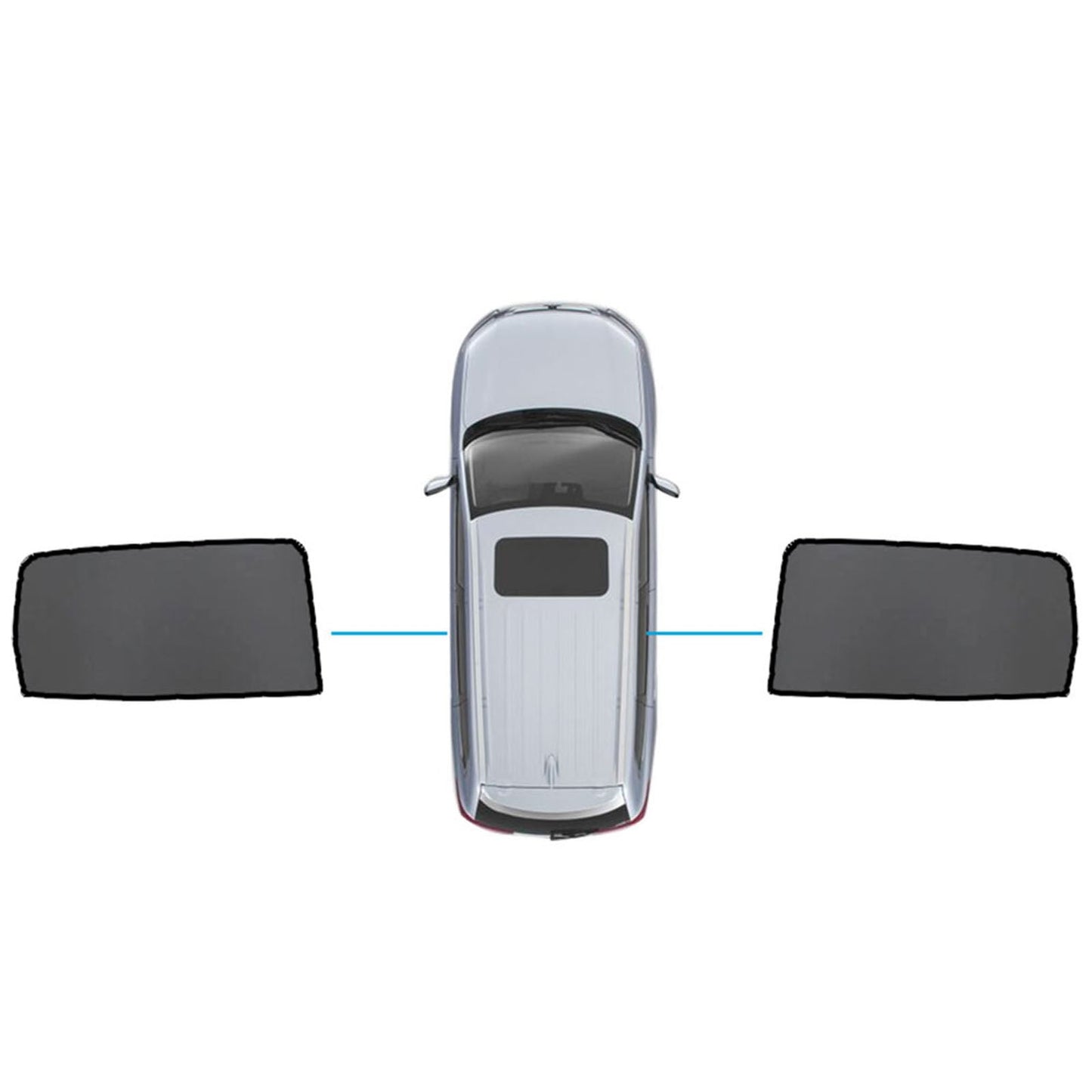 Magnetic Sun Shades Suitable for Mercedes-Benz GLB X247