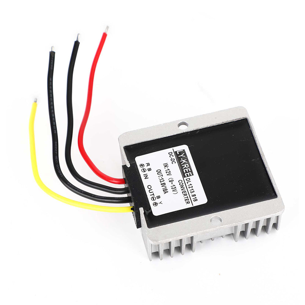 DC or DC Power Supply Converter Regulator 12V Step Up to 13.8V 18A 248W Waterproof.