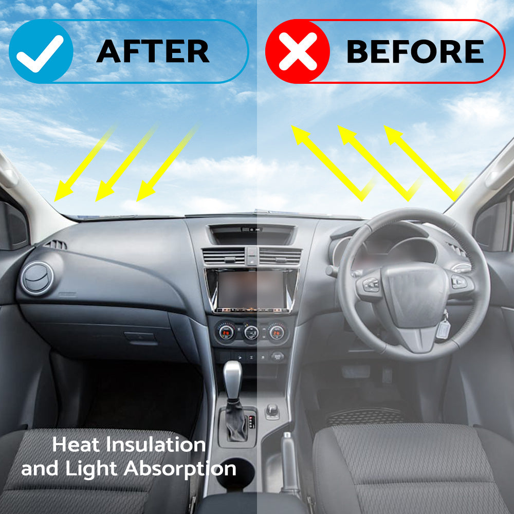 Non-Slip Dash Mat Dashboard Cover Suitable For Mazda BT-50 3.2L UTE 2011-2021 Black