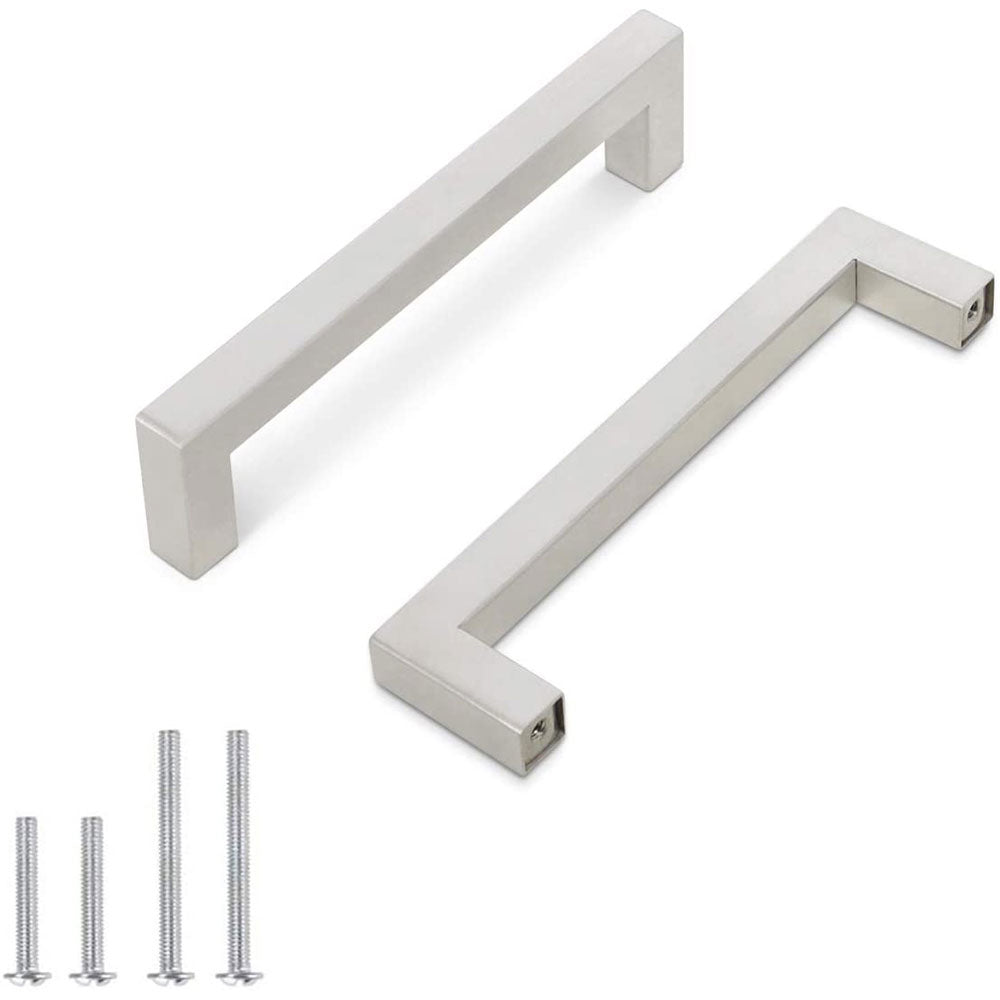10 X Kitchen Cabinet Door Handles Matte Stainless Steel Drawer Cupboard Pulls.