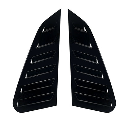2x Gloss Black Rear Window Louvers Suitable for Subaru Impreza WRX