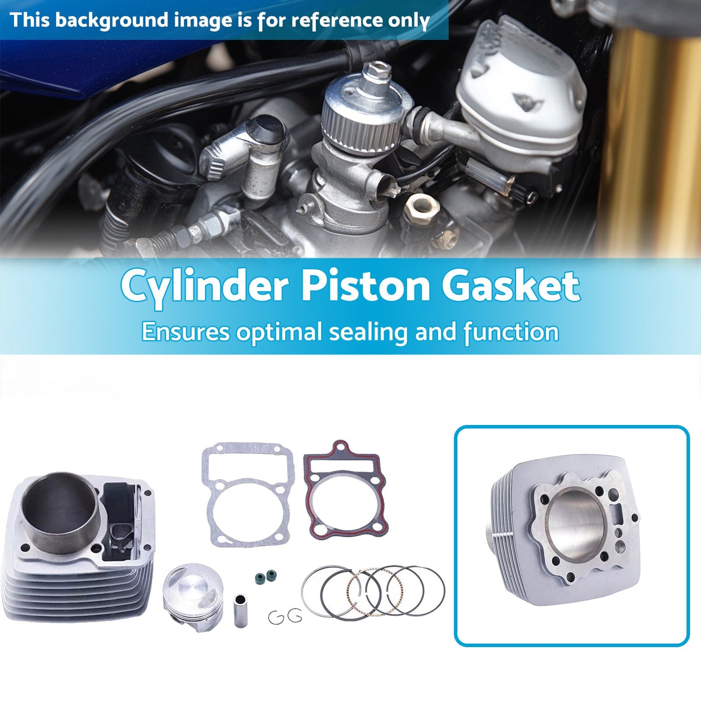 67mm Cylinder Piston Gasket Suitable For Zongshen / Honda CG250 250cc Quad Bike