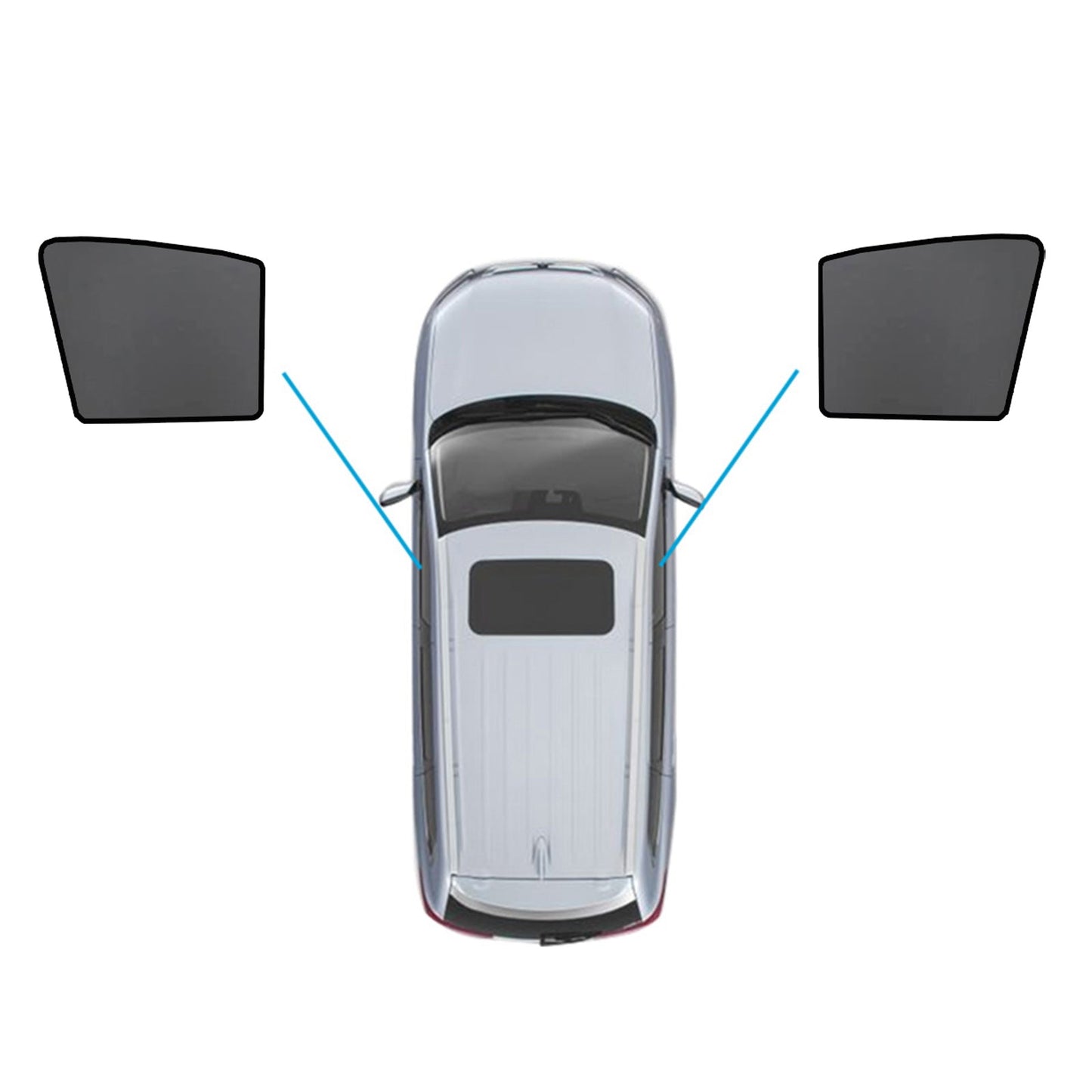 Magnetic Mesh Sun Shades Suitable for Audi Q7 4LB