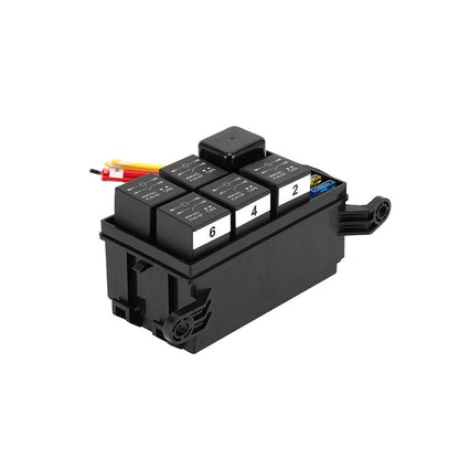 6-Way 12V Auto Waterproof Fuse & Relay Holder Box Suitable for ATC Fuses
