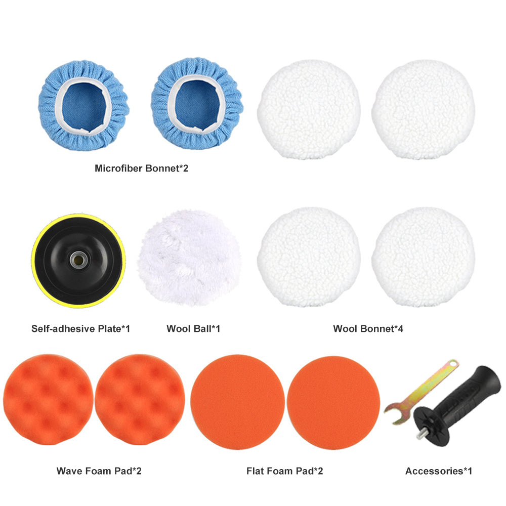 700W Electric Car Polisher 125mm Portable Polishing Machine Waxer Sander Buffer.