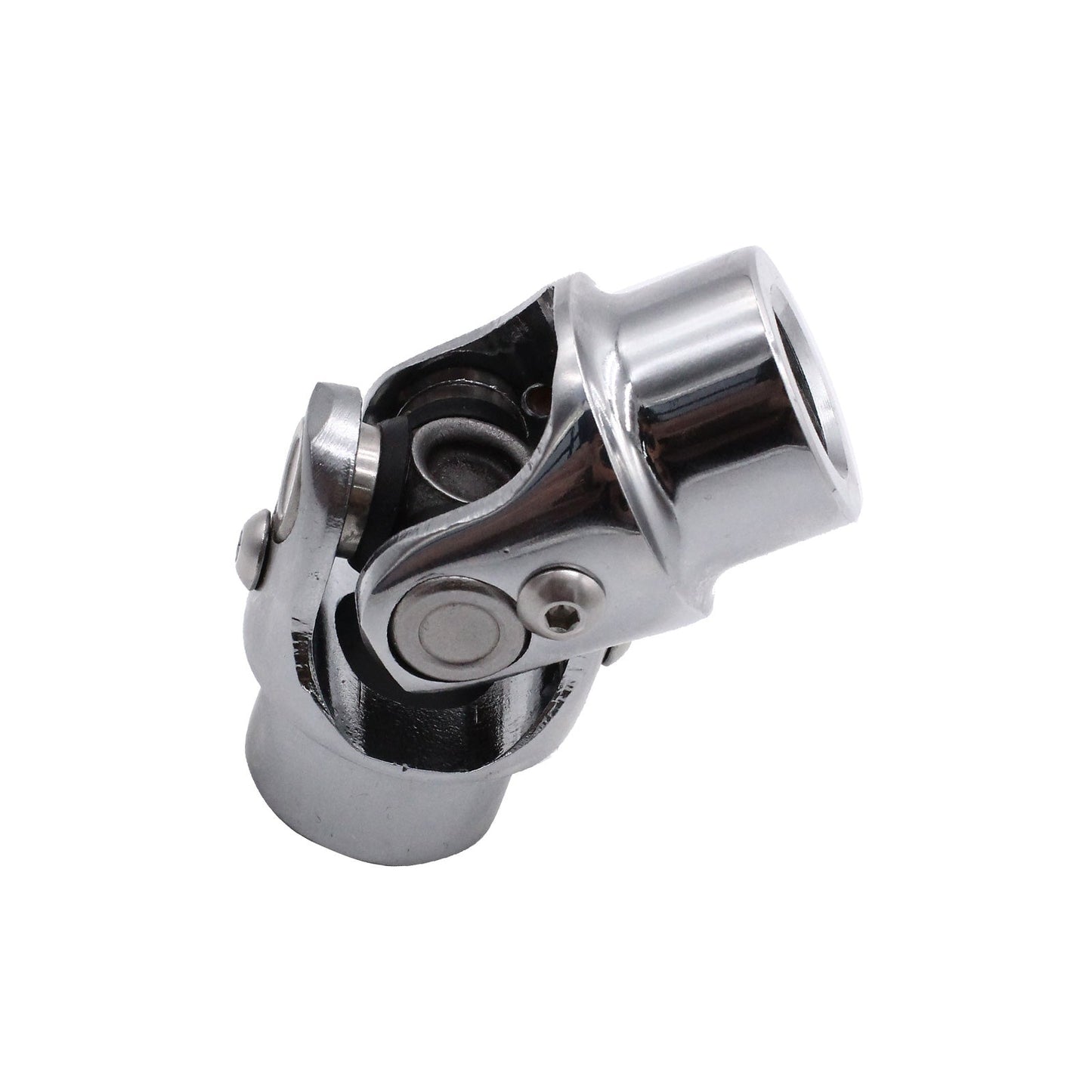 Universal Single Steering Shaft U-Joint Stainless Steel 3x3 or 4x4 inch Round