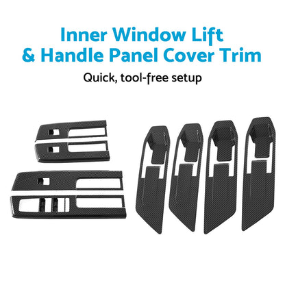 Inner Window Lift & Handle Panel Cover Trim Suitable for Mitsubishi L200 Triton