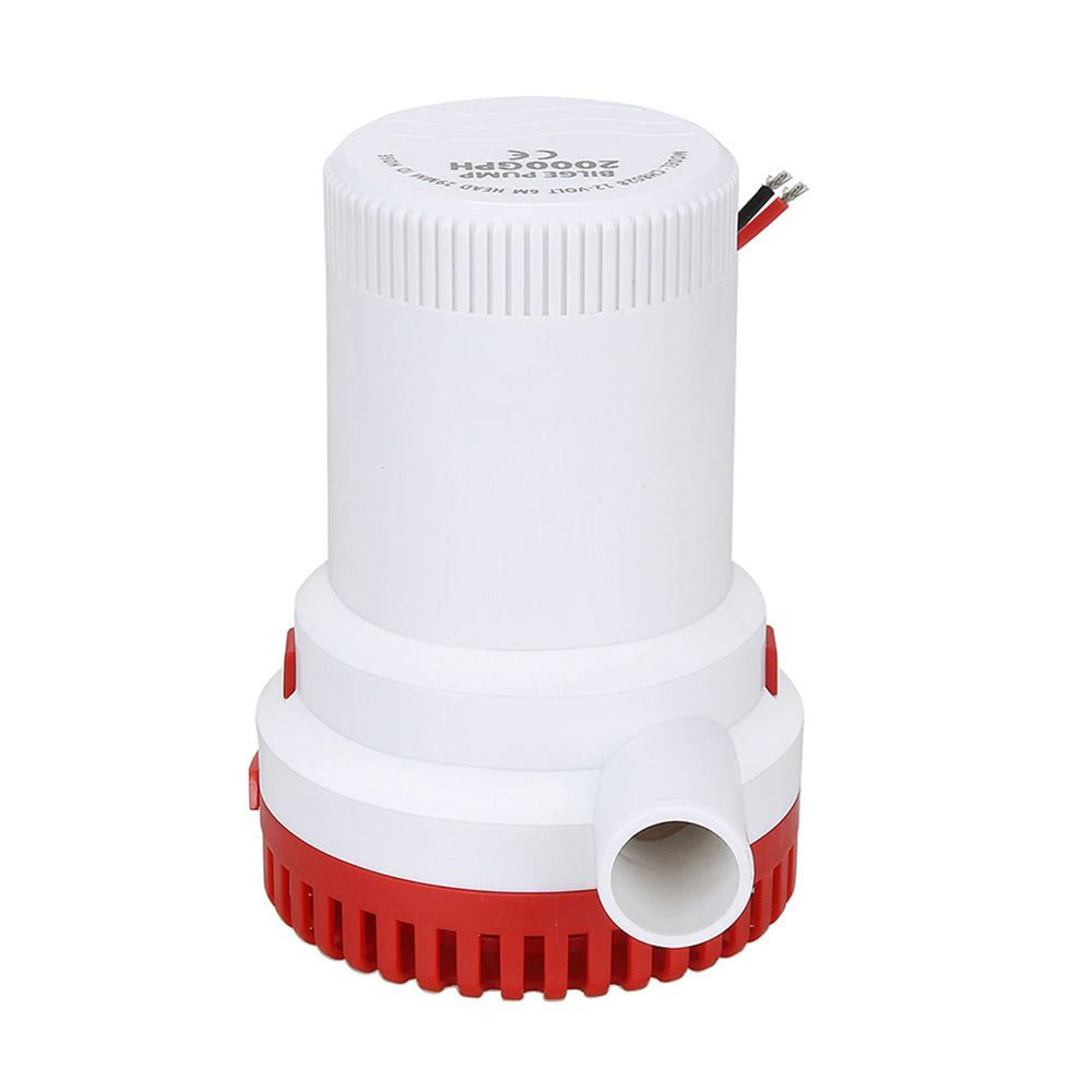 2000 GPH 12v Boat Marine Plumbing Bilge Water Pump Submersible Electric Pump