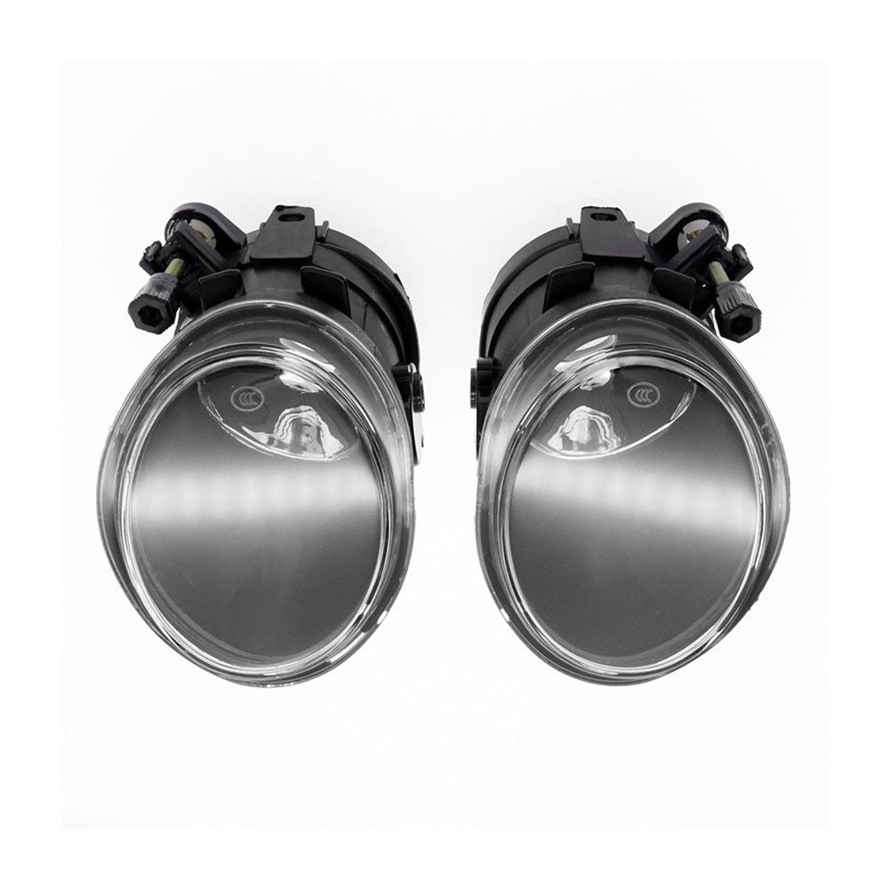 Pair Replacement Clear Fog Lights Lamps Suitable for 2001-2006 BMW E46 3-Series.