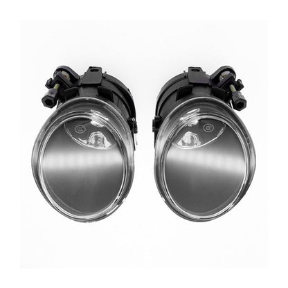 Pair Replacement Clear Fog Lights Lamps Suitable for 2001-2006 BMW E46 3-Series.