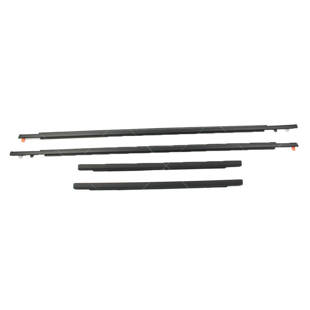 4x Door Auto Window Trim Moulding Belt Weatherstrip For Toyota 07-14 FJ Cruiser.