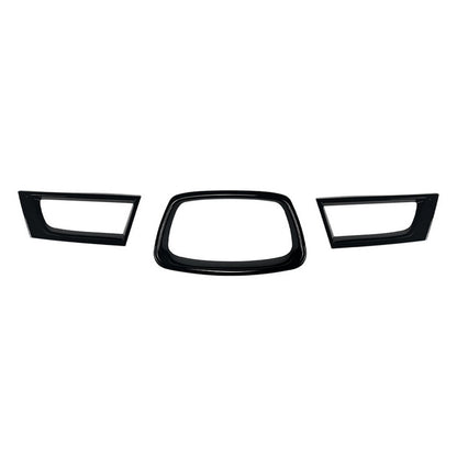 3x Gloss Black Front Grille Trim Suitable for Subaru Impreza MK6