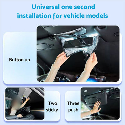 6-Layer Thick Windscreen Sun Shade Suitable For Kia Picanto 2016-2024 UV Protection